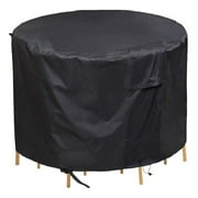 Dleader Round Furniture Cover Dustproof Waterproof Round Table Cover 210d Oxford Cloth Home Decor